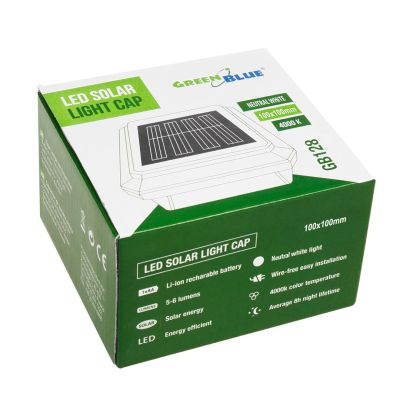 13. GRÜNBLAU SOLARLAMPE FÜR EINEN POST 100*100 - UMSCHLAGBEDECKUNG GB128