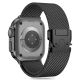 2. Tech-Protect Milano-Armband für Apple Watch 6/7/8/9/10/SE/Ultra 1/2 (44/45/46/49 mm) – Schwarz