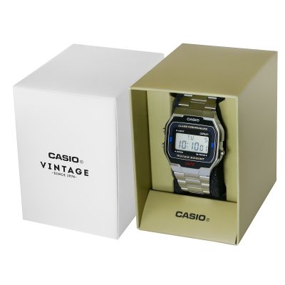 7. CASIO A163WA-1QES Unisex-Uhr + Box