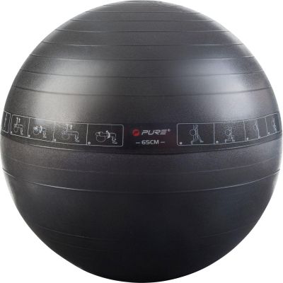 23. FITNESSBALL 65CM SCHWARZ PURE 2 IMPROVE