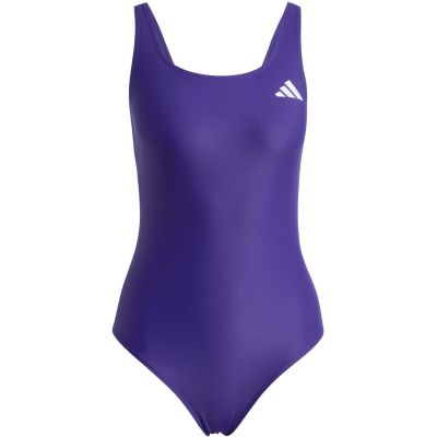 2. adidas Damen-Badeanzug mit V-Ausschnitt am Rücken, lila, KS2951