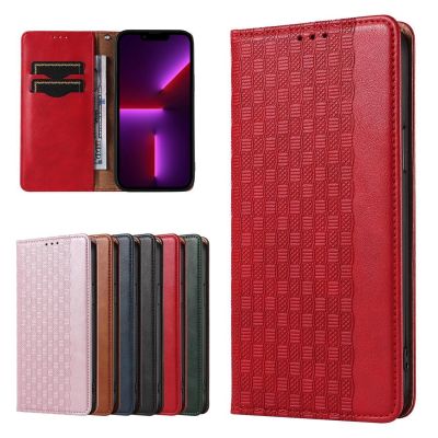 2. Magnet Strap Case iPhone 14 Pro Hülle mit Flip Wallet Mini Lanyard Ständer Rot