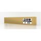 4. GEMBIRD Rack-Stromleiste (PDU) 10-fach Steckdosenleiste C13, 1 HE, 16 A, C20-Stecker, 2 m