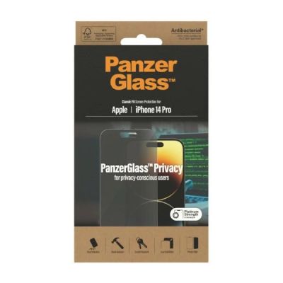 8. PanzerGlass Classic Fit antibakterielles Sichtschutzglas für iPhone 14 Pro
