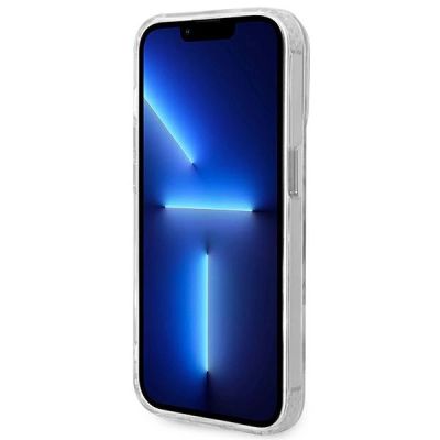 5. Guess GUHMP14XHTRMS iPhone 14 Pro Max 6,7" srebrny/silver hard case Metal Outline Magsafe