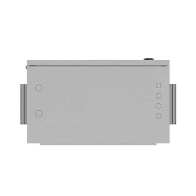 6. Wandregalschrank 10" HERMETISCH IP55 WAND-/STANGENMONTAGE 340X250X500 GRAU LANBERG (MONTIERT)