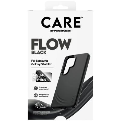 3. CARE by PanzerGlass Flow Black Qi Hülle für Samsung Galaxy S26 Ultra - Schwarz