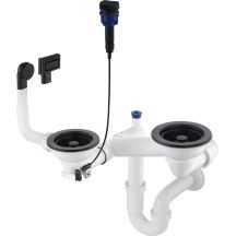 Siphon für 1,5- und 2-Becken-Granitspülen - Platzsparend ZXY N973 5907650876076