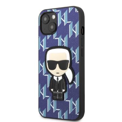 2. Karl Lagerfeld KLHCP13SPMNIKBL iPhone 13 mini 5.4" Hardcase blau/blau Monogram Ikonik Patch
