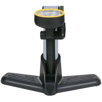 6. DUNLOP WERKSTATT-/FAHRRADPUMPE 230 Psi (16 Bar) MIT MANOMETER GRAU