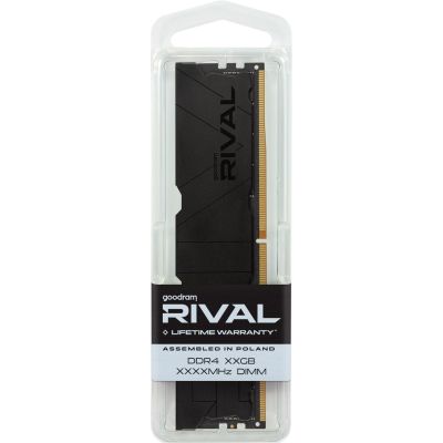 8. DDR4 2x8GB KIT UDIMM goodram RIVAL Tiefschwarz