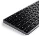 4. Satechi Slim W3 Tastatur mit Ziffernblock, USB-C (Space Grau), US-Version