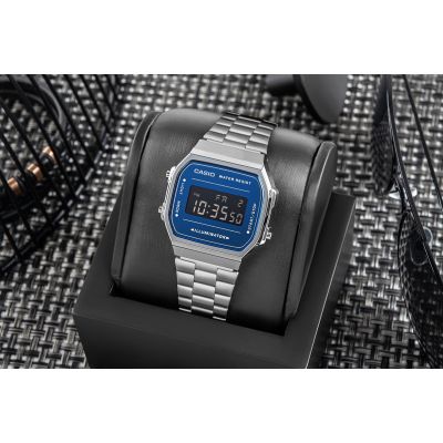 5. Herrenuhr CASIO VINTAGE A168WEM-2BEF + BOX