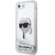 2. Karl Lagerfeld KLHCI8LNKHCH iPhone 7/8/ SE 2020/2022 Silber/Silber Hardcase Glitter Karl Head
