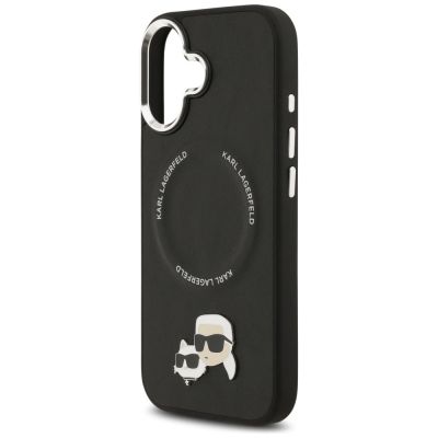 6. Karl Lagerfeld Karl & Choupette Pins MagSafe Hülle für iPhone 17 - Schwarz