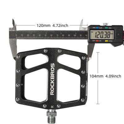 3. Rockbros K399-BK Fahrradpedale mit breiter Plattform – Schwarz