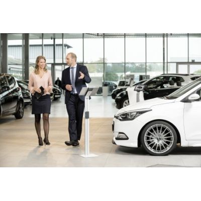 12. Robuste passive Halterung 893223 für Tablets/UMPCs und Smartphones, Silber