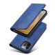 4. Magnet Fancy Case Hülle für iPhone 12 Pro Max Tasche Kartenetui Kartenständer Blau