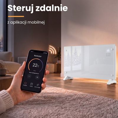 12. Extralink Smart Glasheizkörper 2000W | Weiß