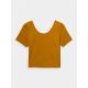 5. Schnelltrocknendes Yoga-Crop-Top-T-Shirt für Damen 4F
