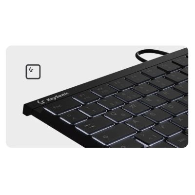 5. KeySonic KSK-5011ELC (DE) Tastatur Home USB QWERTZ Deutsch Schwarz
