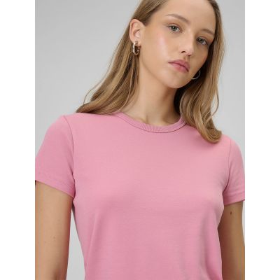 4. Damen-T-Shirt, schmal geschnitten, einfarbig, Größe 4F 4FRAW25TTSHF3623-56S