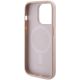6. Guess Saffiano MagSafe Hülle für iPhone 15 Pro – Rosa