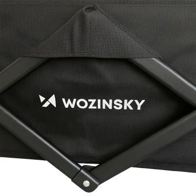 19. Wozinsky WZP-100 Strand-, Touristen-, Gartenwagen, langlebig, breite Räder, mit Sicherheitsnetz bis 100 kg - schwarz