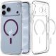 Spigen Ultra Hybrid Mag MagSafe Hülle für iPhone 18 Pro / 17 Pro – transparent-burgunderrot
