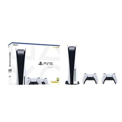 6. Sony PlayStation 5 Slim 1 TB weiße Konsole + 2 Controller