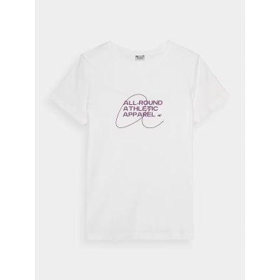 4. Damen Slim T-Shirt mit Aufdruck 4F 4FRSS24TTSHF2499-10S