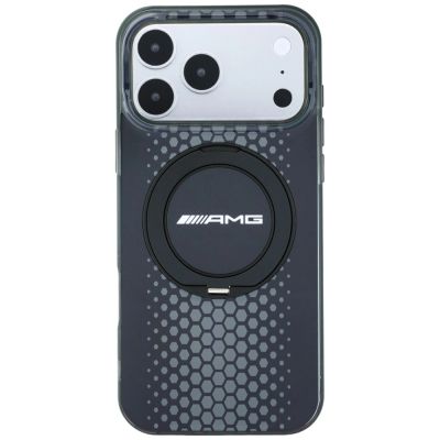 3. Mercedes AMG IML Double Layer Urban Line Hülle mit Ringständer und MagSafe-Funktion für iPhone 18 Pro Max / 17 Pro Max – Schwarz