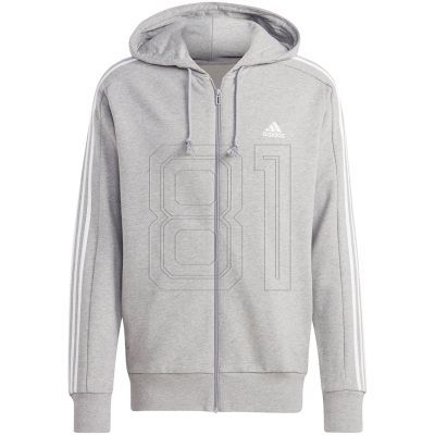 adidas Essentials French Terry 3-Streifen Full-Zip Hoodie M IC9833