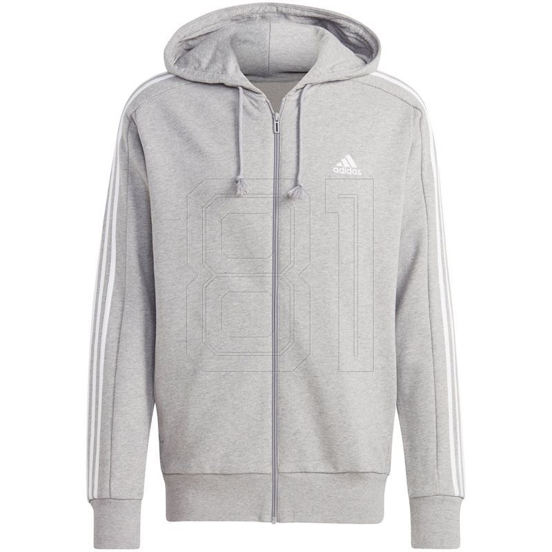 adidas Essentials French Terry 3-Streifen Full-Zip Hoodie M IC9833