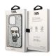 8. Karl Lagerfeld KLHCP14LGFKPG iPhone 14 Pro 6.1" Hardcase silber / silber Glitter Flakes Ikonik