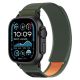 2. Tech-Protect Nylon Elite Armband für Apple Watch 44/45/46/49 mm - Grün/Orange