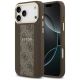 Guess 4G Stripe MagSafe Hülle für iPhone 17 Pro Max - Braun