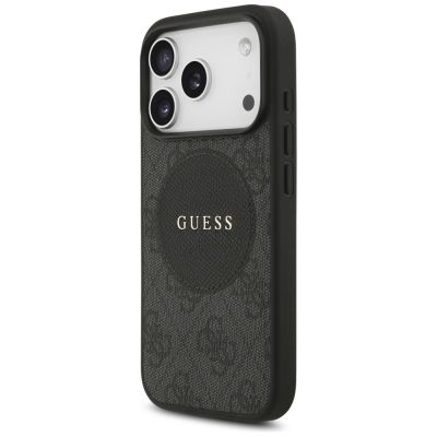 2. Guess 4G Circle Classic Logo MagSafe Hülle für iPhone 17 Pro - Schwarz