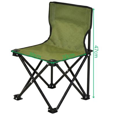 15. FALTBARES GRÜNES CAMPINGSTUHL 30X30X25/47 CM ENERO CAMP