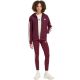 6. adidas Essentials Damen-Sweatshirt mit 3 Streifen, durchgehendem Reißverschluss und burgunderrotem Reißverschluss KX0785