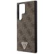 6. Guess Grip Stand 4G Triangle Strass Case für Samsung Galaxy S24 Ultra - Braun