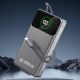 3. Dudao K31 Pro 45W 20000mAh Powerbank mit integriertem einziehbarem USB-C-Kabel - Grau