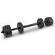 20. 4-in-1-Hantelset (Langhantel, Kurzhanteln, Kettlebell, Liegestützgriffe) Spokey PONDUS SET 20 kg