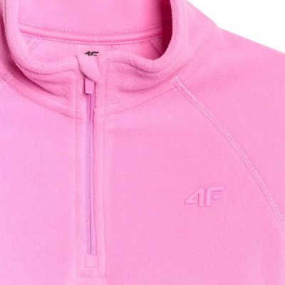 6. Fleece-Sweatshirt für Mädchen 4F F060 Fuchsia 4FJWAW25UFLEF060 55S