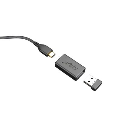 14. CHERRY XTRFY M42 RGB Gaming-Maus, beidhändig bedienbar, kabellos (RF) + USB Typ-C, optischer Sensor, 19.000 DPI