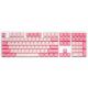 Ducky One 3 Gossamer Pink Gaming-Tastatur USB US-Englisch Pink, Weiß