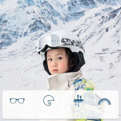 7. Qunature Panda Kinderskibrille - Schwarz/Weiß