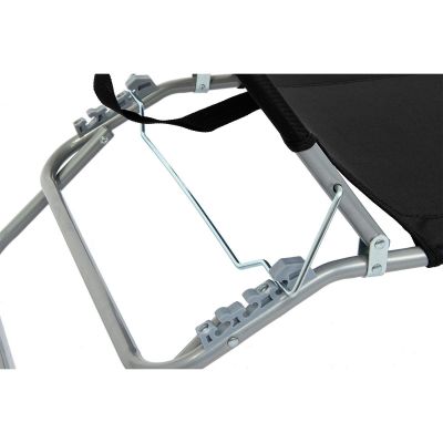 13. Faltbares Campingbett, schwarz