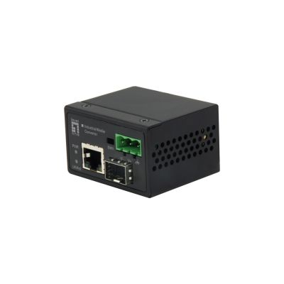 LevelOne IEC-4000 Netzwerk-Konverter 100 Mbit/s Schwarz