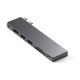 7. Satechi Type-C Pro Hub Slim Space Grau - Schlankes Gehäuse